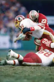 John Riggins Washington Redskins is tackled by Dwight Hicks San Fr- Old Photo