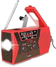 Emergency Radio – 2000 Hand Crank Solar Radio Weather Radio, Radios Portable Am Fm with Flashlight, Motion Sensor Lamp, SOS Alarm for Emergencies and Home Supplies