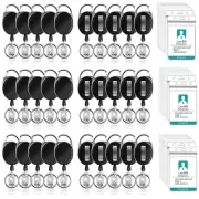 30 Pack Badge Holder with Carabiner Badge Reel and Clip Retractable Heavy Dut...