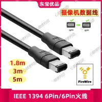 在飛比找Yahoo!奇摩拍賣優惠-IEEE1394A數據線6P對6P工業相機連接線1394火線