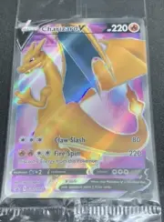 Pokemon Champions Path Charizard V SWSH050 Promo Full Art Card In Hand