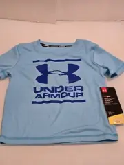 Youth Under Armour Surfs Up Size 4, Light Blue /teal Swim Shirt Upf 50, Nwt