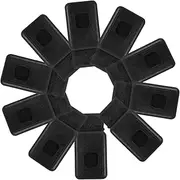Cabilock 10 Pcs Glove Box Clamp Automotive Plastic Fastener Kit Car Fastener Snap Automotive Trunk Organizer Fastener Trunk Storage Container Fastener Car Retainer Clips Black