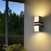 12W LED Outdoor Patio Wall Mounted Light Fixture Up/Down Rotatable Lamp Head Bar