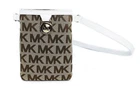 Michael Kors MK Women's Cut Out Leather Canvas Purse Belt Fanny Pack Bag 551501