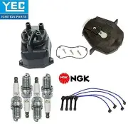 YEC&NGK Ignition Kit Distri.Cap Rotor Plugs Wire for Honda Odyssey L4;2.3L 1998