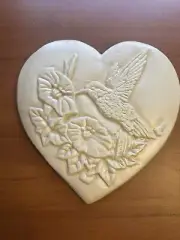 Two New Stepping Stones Lot ~10" Hummingbird Decorative Garden Stone- Lovely