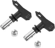 215 Reversible Spray Tips for Airless Sprayer - 2PCS Paint Spray Nozzle Tips for Home, Garden, and Fence Projects, Black
