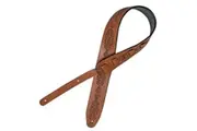 Guitar Strap XTR 2.5 Inch Garment Leather With Internal Padding Brown