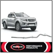 REDBACK 3" 409 SS DPF BACK PIPE ONLY SYSTEM FITS NISSAN NAVARA D23 NP300 2.3L TD