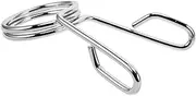 BESPORTBLE Dumbbell Bar Circlip Dumbbell Handles Clamps Clips for Barbell Powerlifting Tools Barbell Barbell Grip Weight Lifting Clips Weight Clips for Bars Silver Iron