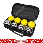 BUFFALO SPORTS MIXED CHROME BOULE SET - SET OF 8 Yellow and Silver
