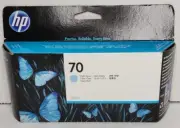 HP C9390A Genuine Ink Cartridge HP 70 Light Cyan 130ML Date: Jun 2017
