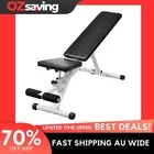 Utility Bench Adjustable Backrest Home Gym Fitness Steel 100kg 79x24cm 0484