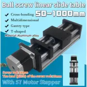 Linear Guide Stroke Rail Motion CNC Slide Actuator W/ 57 Motor Stepper Stage New