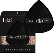 BLEND & SNAP Large Velour Triangle Makeup Puff for Smooth & Flawless Coverage – Blotting Sponge for Foundation & Concealer / Powder Press Pad – Precision Tip for Easy Application – Makeup Artist