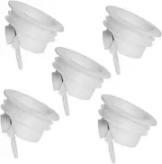 Anti-Clogging Drain Filter Set Odour Proof Floor Drain Core for Sewer Backflow Preventer Pp Material 360° Drainage Hair Filter for Toilet Sink