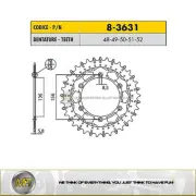 HUSQVARNA SM S 125 FROM 1999 TO 2012 STEEL REAR SPROCKET WORKS-Z 520 - 51 TEETH