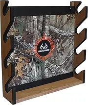 Rush Creek Creations Real Tree 4 Gun Wall Rack with Hidden Hardware - Handcrafted - Durable