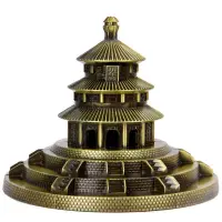 在飛比找樂天市場購物網優惠-天壇模型 金屬 中國古建筑模型北京天壇祈年殿擺件創意旅游紀念