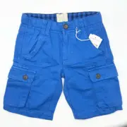 Mini Boden Ocean Blue Cargo Shorts - Kids 5Y