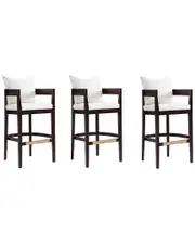 Manhattan Comfort Set of 3 Ritz Bar Stools