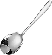 Stainless Steel Serving Spoon, Multifunctional Utensils Spoons Silverware - Ergonomic Handle Kitchen Silverware Spoons for Weddings, Parties, Family Dinners