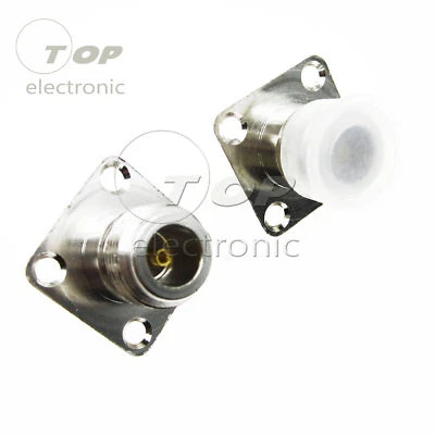 2pcs Practical BNC Female Jack Panel Mount Chassis PCB Connector Adapter