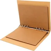 NUOBESTY Desktop File Organizer Binder Binder Notebook Cover A5 Shell Binding Belt Closure User-Friendly Cover