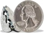 Vaulted Skulls & Co Magic Quarter Bite Trick | Bite Coin | Folding Quarter Magic Trick | Magic Folding Quarter | Coin Magic Trick | Disappearing Coin Magic Trick | Silver