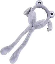 [ROMISBABA] Plush Rabbit Hat Winter Winter Ear Warmer Cartoon Ear Muff Frog Plush Headband Plush Ear Muffs Plush Hair Hoop Cute Animals Frof Costume Acrylic Green