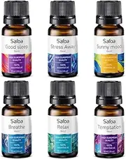 Top 6 Blends Essential Oils Set - Essential Oils Blends for Diffuser - Aromatherapy Blends Oils for Sleep, Mood, Breathe, Love, Feel Good, Stress Relief