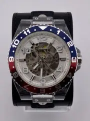 Automatic•Clear Case•“Pepsi” Style” Rotating Bezel•Skeleton Dial-Invicta 44381