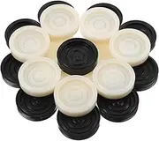 JOINPAYA Backgammon Pieces: 24pcs Replacement Checkers Board Game Pieces Draught Pieces Board Game Playing Game Chips for Universal Board Game Accessory