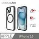 ABSOLUTE LINKASEAIR iPhone15 6.1吋 超越軍規防摔高硬度大猩猩玻璃保護殼 低調感霧黑