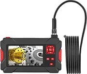 Industrial Endoscope with 8mm Automotive Inspection Camera Light 4.3 inch Screen 1080P High Definition Digital Borescope Black