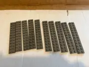 Lego Plate 2x12 Old Dark Gray New