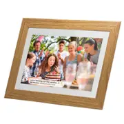 Frameo 7" Smart WiFi Digital Photo Video Frame White Oak