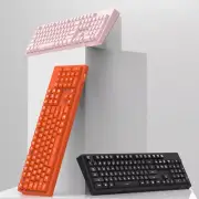 FIRSTBLOOD ONLY GAME. DKS100 Computer Keyboard, White Backlit Mechanical Feeling
