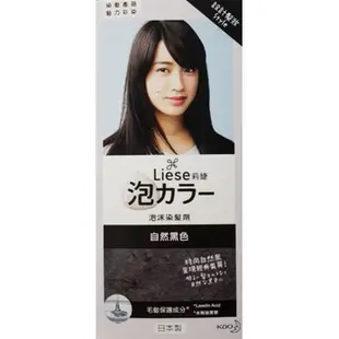 Liese莉婕泡沫染髮劑-自然黑色 泡泡染