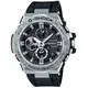 送禮首選★CASIO 卡西歐 G-SHOCK/太陽能碳核心防護藍牙雙顯手錶GST-B100-1A 附提袋【全館滿額折價★跨店APP下單最高20%點數回饋】