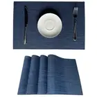 Placemats Set of 4 for Dining Table Heat-Resistant Washable Place Mats Woven ...