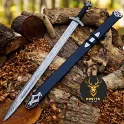 NORTHMAN SWORD | Custom Handmade Battle Ready Sword Damascus Steel Viking Sword