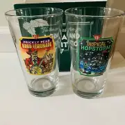 BJ's Christmas Tropical Hopstorm IPA & Prickly Pear Hard Lemonade Pint Glasses