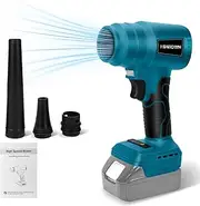 Battery Dust Blower for Makita 18 V, 85000 RPM, Portable Brushless, Turbo Powered Jet Blower with 2 Nozzles (No Battery), Compressed Air Spray for Cleaning PC, Keyboard and Car