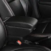 for Hyundai for Accent 2011-2016 Center Centre Console Storage Box Ashtray Armrest Box Consoles Storage Car Armrest Armrests (Color : A Styke All Black)