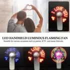 LED Flashing light Handheld Mini Fan I9F2