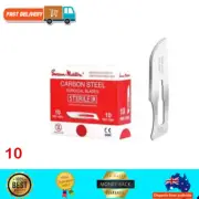 Surgical Scalpel Blades Sterile Red Box (Swann-Morton) 10 - (100Pcs/Box)