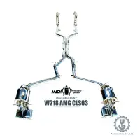 在飛比找蝦皮商城優惠-MACH5 高流量帶三元催化頭段 當派 排氣管 BENZ W