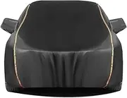 Anti-Hail Car Cover for Mazda CX-3 CX-5 CX-7 CX-9 MX-5 RX-8 RX-7 | Windproof Rainproof Car Cover Waterproof Sunproof Car Cover (Color : Black, Size : CX-3)